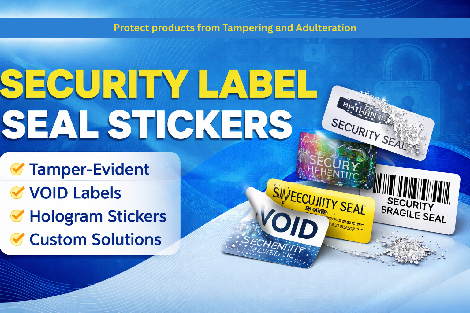 Security Label Seal Stickers in Delhi India