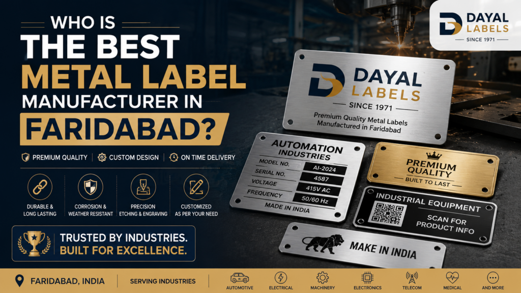 Who is the best metal label manufacturer in Faridabad?